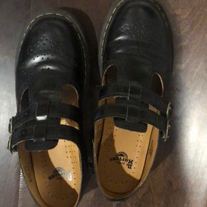 Black air walk doc martens Mary Janes